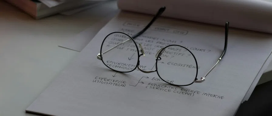 eyeglasses notepad